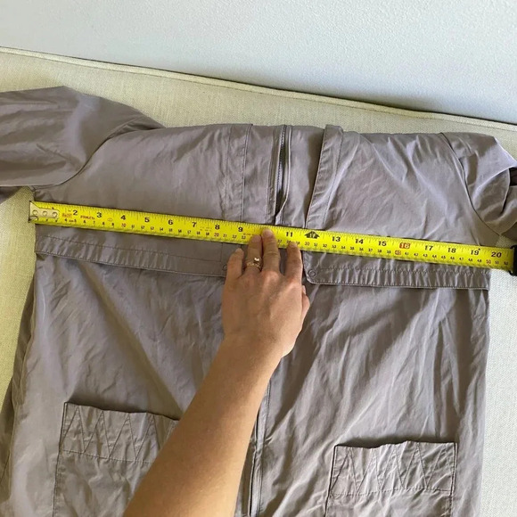 GAP Bodyfit Gray Hooded Activewear  Jacket Size S - Picture 8 of 9